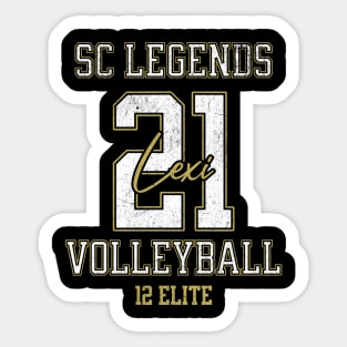 Lexi #21 SC Legends (12 Elite) - Black Sticker